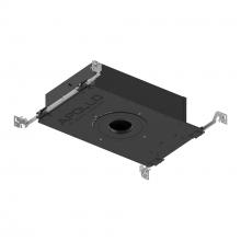 Nora NHAPIC-3R05L24025DC - 3" Apollo Round IC Air-Tight New Construction Housing w/ 0.5" to 0.875" Ceiling Collar,