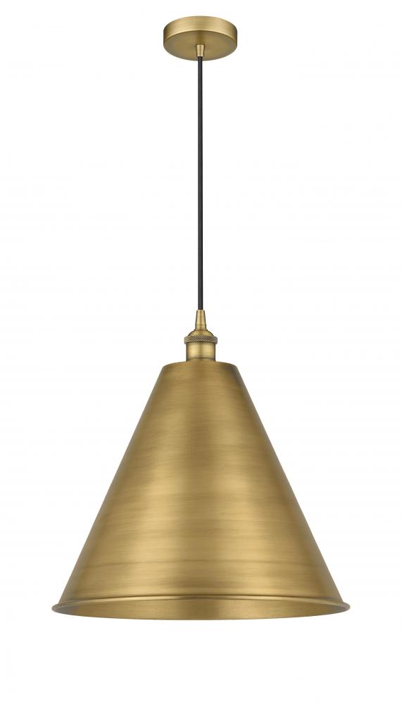Berkshire - 1 Light - 16 inch - Brushed Brass - Cord hung - Mini Pendant