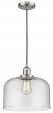 Innovations Lighting 201C-SN-G74-L - Bell - 1 Light - 12 inch - Brushed Satin Nickel - Cord hung - Mini Pendant