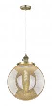 Innovations Lighting 201CSW-AB-G208-14 - Beacon - 1 Light - 14 inch - Antique Brass - Cord hung - Mini Pendant