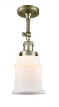 Innovations Lighting 201F-AB-G181-LED - Canton - 1 Light - 6 inch - Antique Brass - Adjustable Semi-Flush Mount
