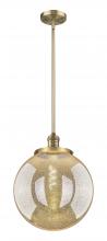 Innovations Lighting 201S-BB-G208-14 - Beacon - 1 Light - 14 inch - Brushed Brass - Stem Hung - Pendant