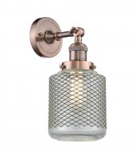 Innovations Lighting 203-AC-G262 - Stanton - 1 Light - 6 inch - Antique Copper - Adjustable Sconce