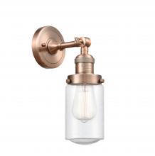 Innovations Lighting 203-AC-G314 - Dover - 1 Light - 5 inch - Antique Copper - Adjustable Sconce