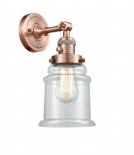 Innovations Lighting 203SW-AC-G182 - Canton - 1 Light - 7 inch - Antique Copper - Sconce