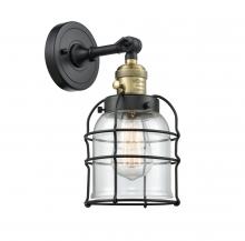 Innovations Lighting 203SW-BAB-G52-CE-LED - Bell Cage - 1 Light - 6 inch - Black Antique Brass - Sconce