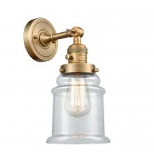 Innovations Lighting 203SW-BB-G182-LED - Canton - 1 Light - 7 inch - Brushed Brass - Sconce