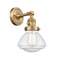 Innovations Lighting 203SW-BB-G324-LED - Olean - 1 Light - 7 inch - Brushed Brass - Sconce