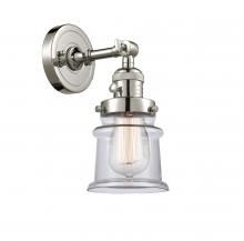 Innovations Lighting 203SW-PN-G182S-LED - Canton - 1 Light - 5 inch - Polished Nickel - Sconce