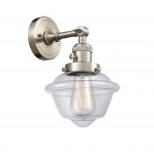Innovations Lighting 203SW-SN-G532-LED - Oxford - 1 Light - 8 inch - Brushed Satin Nickel - Sconce
