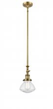 Innovations Lighting 206-BB-G324 - Olean - 1 Light - 7 inch - Brushed Brass - Stem Hung - Adjustable Mini Pendant