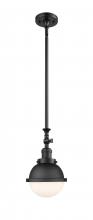 Innovations Lighting 206-BK-HFS-61-BK - Hampden - 1 Light - 7 inch - Matte Black - Stem Hung - Adjustable Mini Pendant