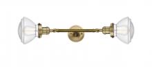 Innovations Lighting 208L-BB-G322 - Olean - 2 Light - 7 inch - Brushed Brass - Adjustable Bath Vanity Light