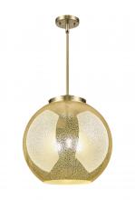 Innovations Lighting 221-3S-AB-G128-16 - Athens - 3 Light - 16 inch - Antique Brass - Cord hung - Pendant