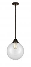 Innovations Lighting 288-1S-OB-G202-10 - Beacon - 1 Light - 10 inch - Oil Rubbed Bronze - Cord hung - Mini Pendant
