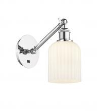 Innovations Lighting 317-1W-PC-G559-5GWH - Bridal Veil - 1 Light - 5 inch - Polished Chrome - Adjustable Sconce
