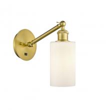 Innovations Lighting 317-1W-SG-G801 - Clymer - 1 Light - 4 inch - Satin Gold - Adjustable Sconce