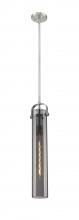 Innovations Lighting 413-1SS-SN-G413-1S-4SM - Pilaster - 1 Light - 5 inch - Satin Nickel - Pendant