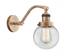 Innovations Lighting 515-1W-BB-G202-6 - Beacon - 1 Light - 6 inch - Brushed Brass - Adjustable Sconce