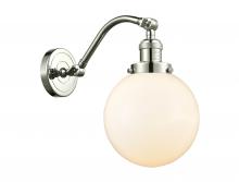 Innovations Lighting 515-1W-PN-G201-8 - Beacon - 1 Light - 8 inch - Polished Nickel - Adjustable Sconce
