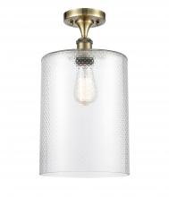 Innovations Lighting 516-1C-AB-G112-L-LED - Cobbleskill - 1 Light - 9 inch - Antique Brass - Semi-Flush Mount