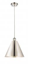 Innovations Lighting 516-1P-PN-MBC-12-PN - Berkshire - 1 Light - 12 inch - Polished Nickel - Cord hung - Mini Pendant