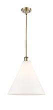 Innovations Lighting 516-1S-AB-GBC-161 - Berkshire - 1 Light - 16 inch - Antique Brass - Pendant