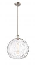 Innovations Lighting 516-1S-SN-G1215-14 - Athens Water Glass - 1 Light - 13 inch - Brushed Satin Nickel - Pendant