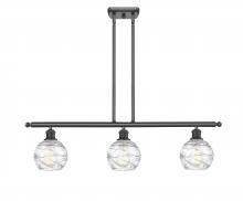 Innovations Lighting 516-3I-OB-G1213-6 - Athens Deco Swirl - 3 Light - 36 inch - Oil Rubbed Bronze - Cord hung - Island Light