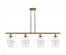 Innovations Lighting 516-4I-BB-G557-6CL - Vaz - 4 Light - 48 inch - Brushed Brass - Cord hung - Island Light