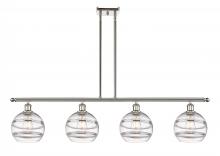 Innovations Lighting 516-4I-PN-G556-8CL - Rochester - 4 Light - 48 inch - Polished Nickel - Cord hung - Island Light