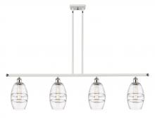 Innovations Lighting 516-4I-WPC-G557-6CL - Vaz - 4 Light - 48 inch - White Polished Chrome - Cord hung - Island Light