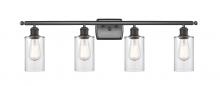 Innovations Lighting 516-4W-BK-G802 - Clymer - 4 Light - 34 inch - Matte Black - Bath Vanity Light