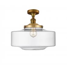 Innovations Lighting 517-1CH-BB-G692-16 - Bridgeton - 1 Light - 16 inch - Brushed Brass - Semi-Flush Mount