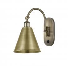 Innovations Lighting 518-1W-AB-MBC-8-AB - Berkshire - 1 Light - 8 inch - Antique Brass - Adjustable Swing Arm