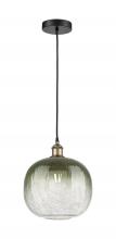 Innovations Lighting 616-1P-BAB-G481-10SL - Brookhaven Sphere - 1 Light - 11 inch - Black Antique Brass - Cord hung - Mini Pendant