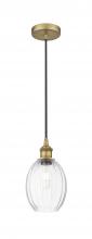 Innovations Lighting 616-1P-BB-G459-6CL - Preston Bulb - 1 Light - 6 inch - Brushed Brass - Cord hung - Mini Pendant