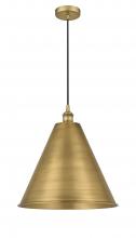 Innovations Lighting 616-1P-BB-MBC-16-BB - Berkshire - 1 Light - 16 inch - Brushed Brass - Cord hung - Mini Pendant