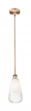 Innovations Lighting 616-1S-AC-G480-6OP - Brookhaven Almond - 1 Light - 6 inch - Antique Copper - Stem hung - Mini Pendant