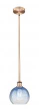 Innovations Lighting 616-1S-AC-G483-8SB - Brookhaven Globe - 1 Light - 8 inch - Antique Copper - Stem hung - Mini Pendant