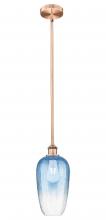Innovations Lighting 616-1S-AC-G484-7SB - Brookhaven Flute - 1 Light - 7 inch - Antique Copper - Stem hung - Mini Pendant