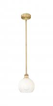 Innovations Lighting 616-1S-BB-G483-8OP - Brookhaven Globe - 1 Light - 8 inch - Brushed Brass - Stem hung - Mini Pendant
