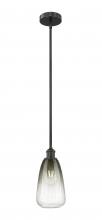 Innovations Lighting 616-1S-BK-G480-6SL - Brookhaven Almond - 1 Light - 6 inch - Matte Black - Stem hung - Mini Pendant