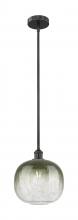 Innovations Lighting 616-1S-BK-G481-10SL - Brookhaven Sphere - 1 Light - 11 inch - Matte Black - Stem hung - Mini Pendant