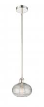 Innovations Lighting 616-1S-PN-G555-8CL - Ithaca - 1 Light - 8 inch - Polished Nickel - Cord hung - Mini Pendant