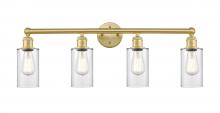 Innovations Lighting 616-4W-SG-G802 - Clymer - 4 Light - 31 inch - Satin Gold - Bath Vanity Light
