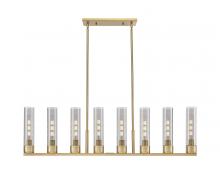 Innovations Lighting 617-8I-BB-G617-11SM - Boreas - 6 Light - 48 inch - Brushed Brass - Linear Pendant