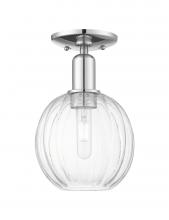 Innovations Lighting 716-1C-PC-G458-7CL - Preston - 1 Light - 6 inch - Polished Chrome - Semi-Flush Mount
