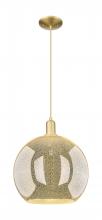Innovations Lighting 716-1P-SG-G128-14 - Athens - 1 Light - 14 inch - Satin Gold - Cord hung - Mini Pendant