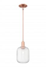 Innovations Lighting 716-1S-AC-G460-7CL - Preston - 1 Light - 6 inch - Antique Copper - Mini Pendant